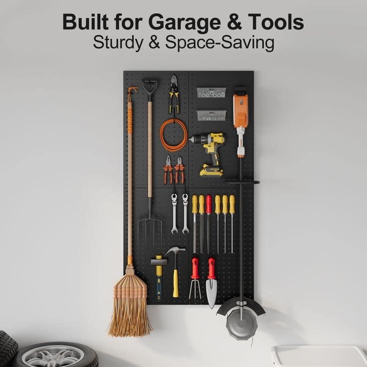 4 Pcs Metal Pegboard Wall Panels