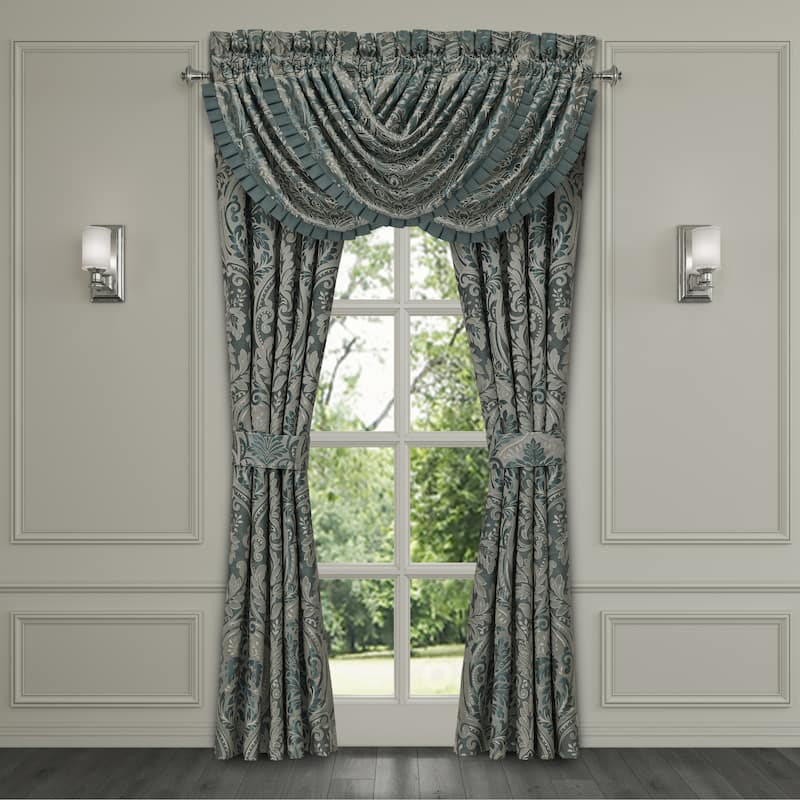 Renata 84" Window Panel Pair - Teal - 84 Inches