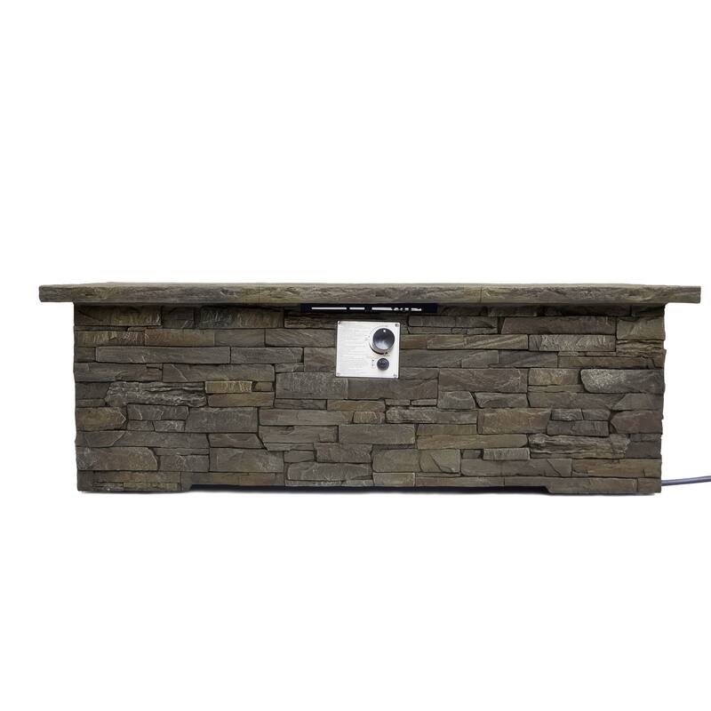 Lowan Outdoor Light Weight Rectangular Fire Pit by Christopher Knight Home