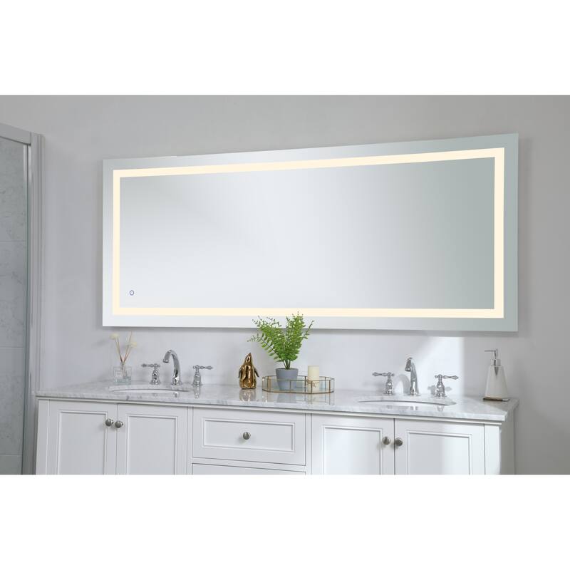 Elegant Lighting Helios 30" x 72" Rectangular Frameless Wall Mounted