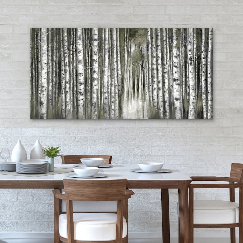 Birch Moment Grey by Sandy Doonan Canvas Art Print