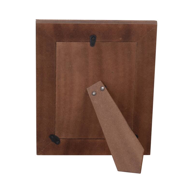 Sagebrook Home Wood Inlay Vine Photo Frame, Natural, Rectangle