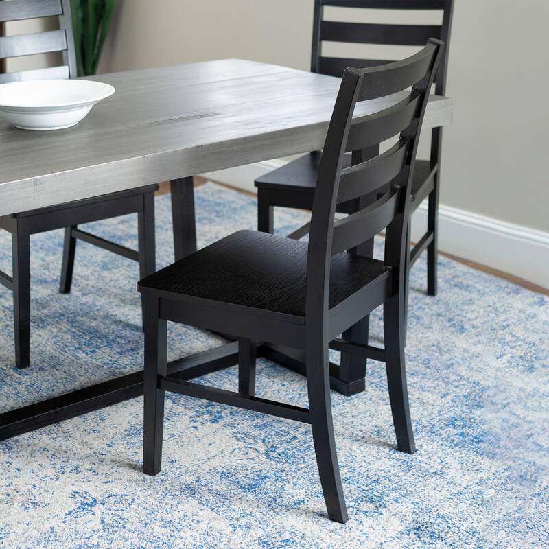 Middlebrook Solid Wood 5-Piece Dining Set with Ladder Back Chairs