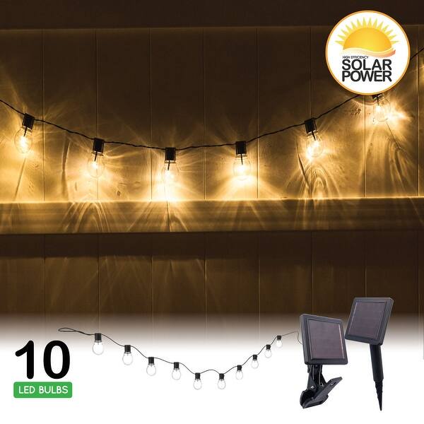 Shop Socialite Solar Edison Led String Patio Lights On Sale Overstock 12661594