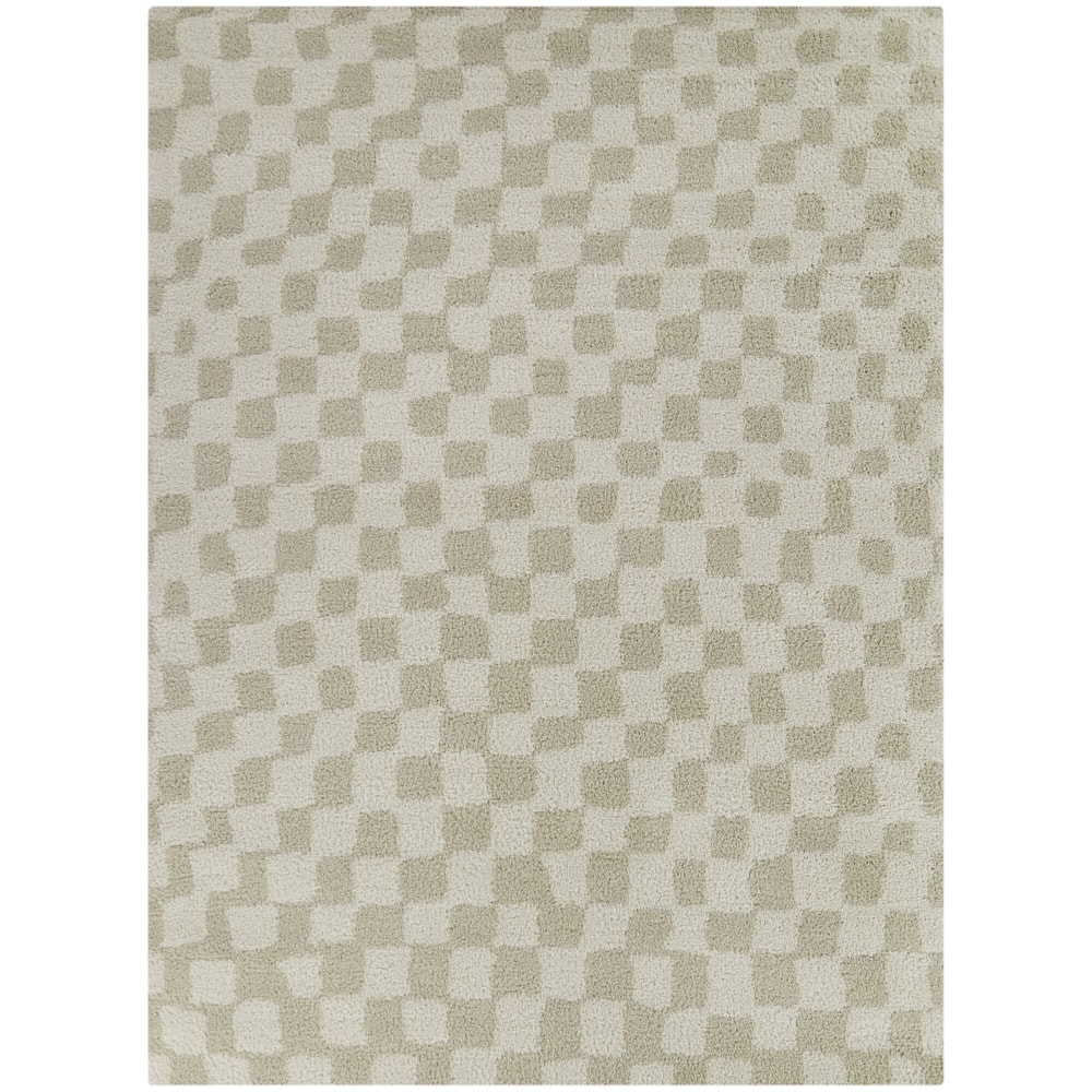Dietrich Modern Checkered Area Rug