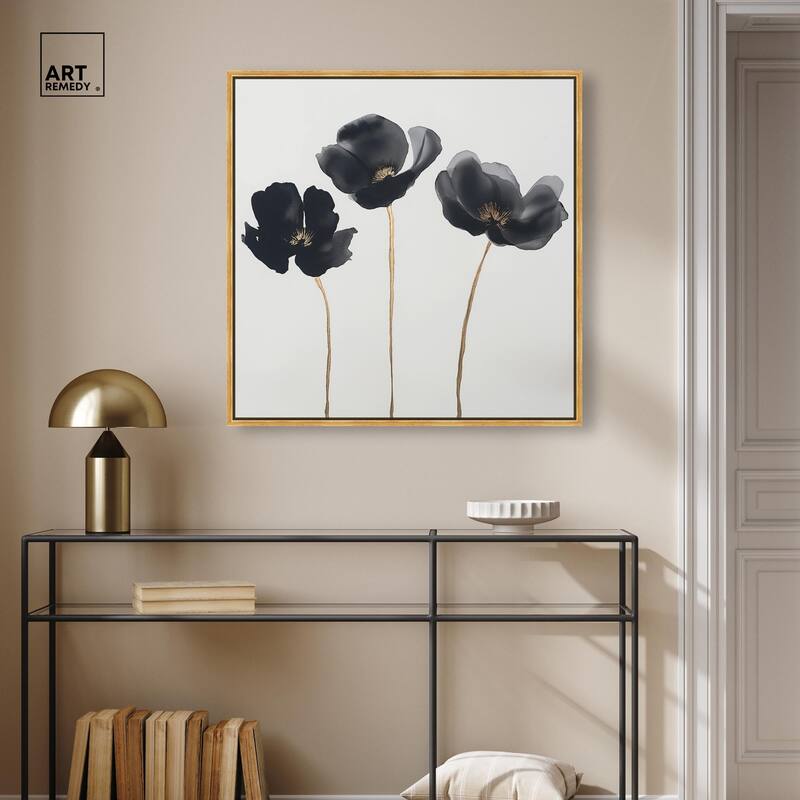 Nocturnal Flowers II Canvas by Art Remedy