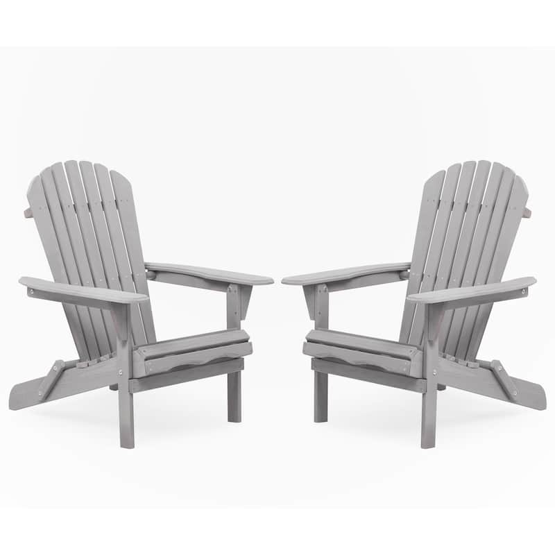 Set of 2 Wooden Outdoor Folding Chair
