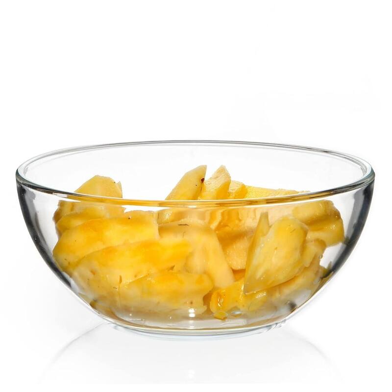 6" Durable Clear Glass Bowl Set Modern Design for Dining Mixing and Everyday Use