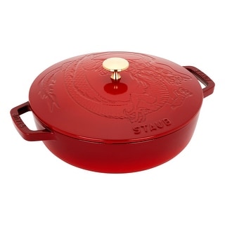 Staub Cast Iron 2.5-qt Braiser with Dragon Lid