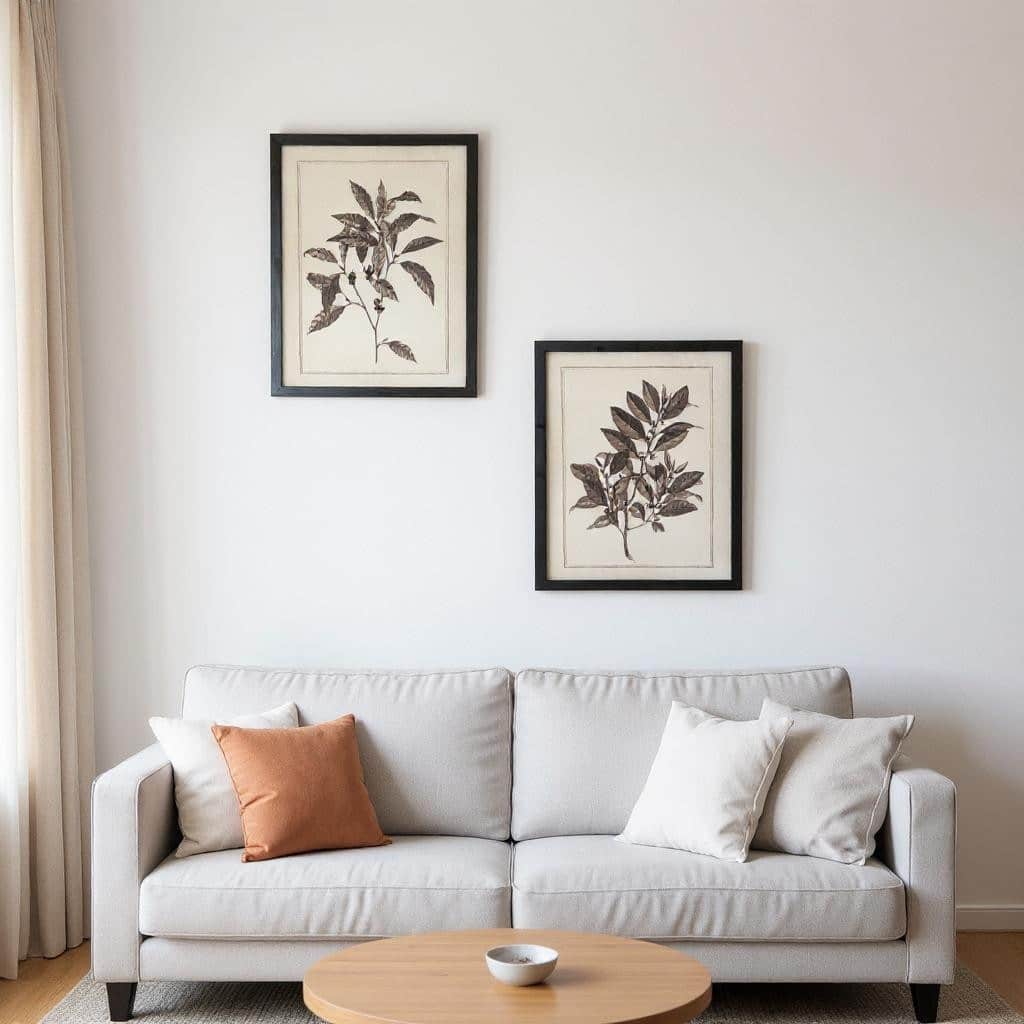 HomeRoots Set of Two Black And White Flower Framed Art