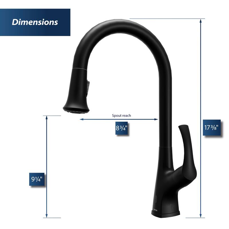 Karran Chantilly Touchless KKF375 Single Handle Pull Down Sprayer Kitchen Faucet