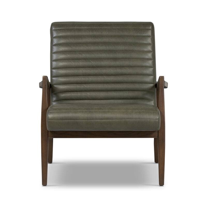 Poly & Bark Rowan Lounge Chair - Full Grain Genuine Italian Leather (Set of 2)