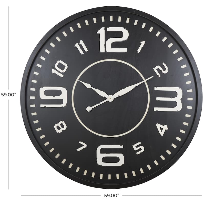 Wooden Decorative Wall Clock -Roche River Decor