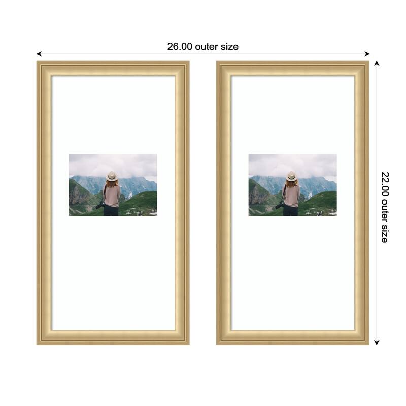 Kate and Laurel Florence Gold Photo Frame Set