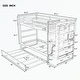 preview thumbnail 12 of 51, Hardwood Twin Over Twin Bunk Bed with Trundle and Staircase