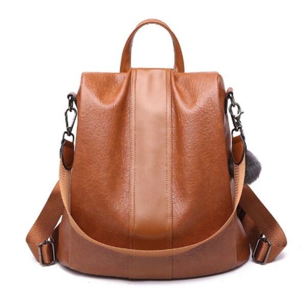 womens soft leather backpack