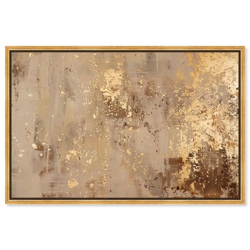 Gilded Dust Canvas by Art Remedy - Gold - 54" x 36"