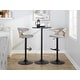 preview thumbnail 111 of 141, Carson Carrington Viby Adjustable Bar Stool with Rounded T Footrest (Set of 2)