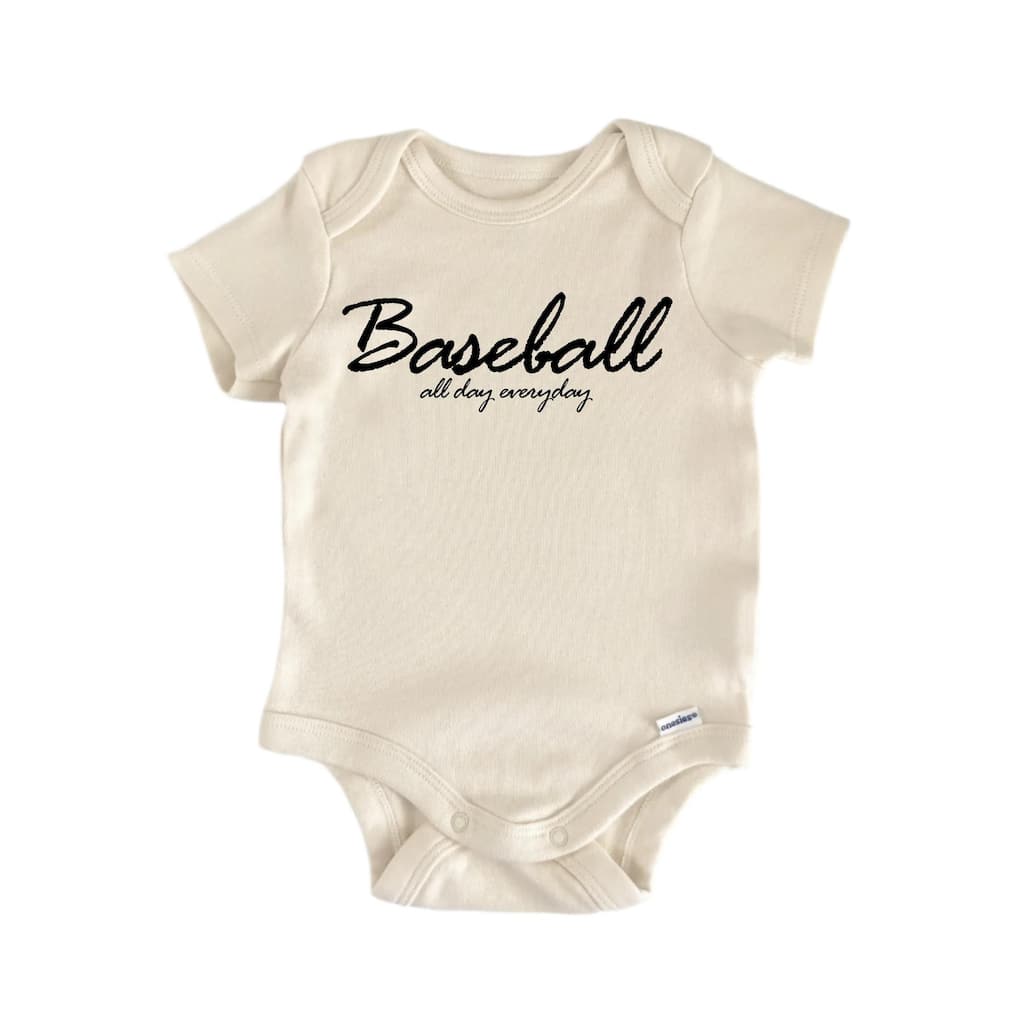 Baseball All Day Everyday - Baby Boy Girl Clothes Bodysuit Funny Cute