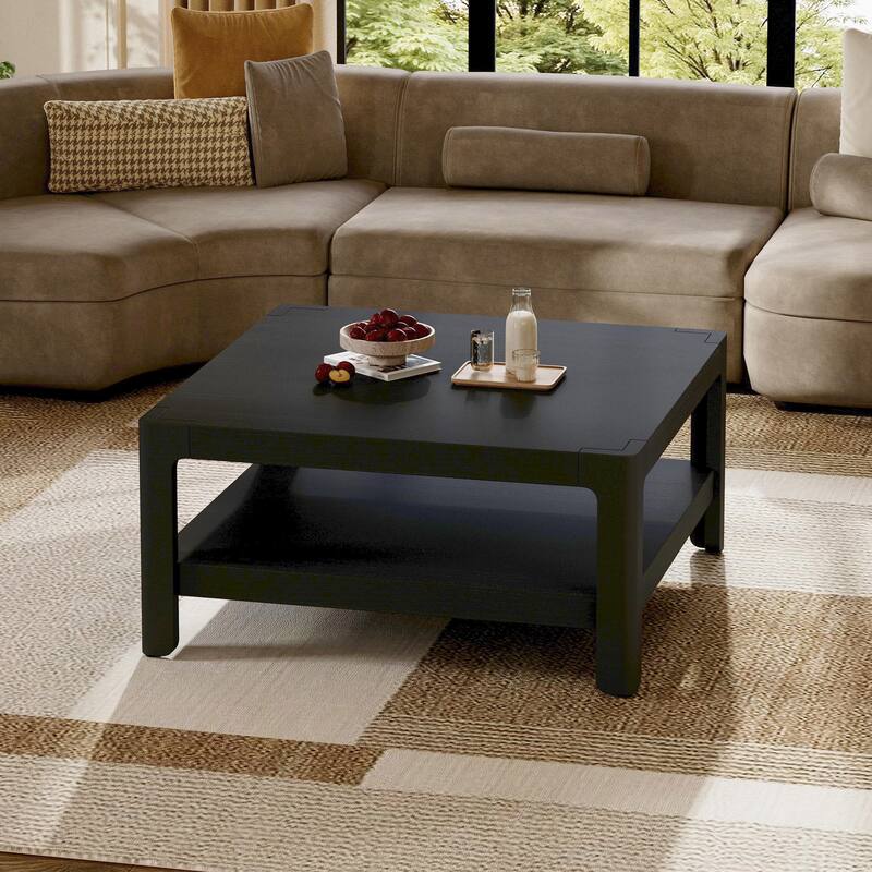 Christopher Knight Home - Modern Farmhouse Wooden Coffee Table with Soft Rounded Profile