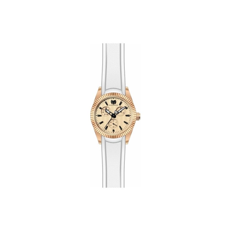 Technomarine Women's TM-724004 Sea Quartz Chronograph Rose Gold Dial Watch - Rose Gold
