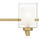 preview thumbnail 5 of 6, Kolt 4-Light Brushed Gold Bath Light