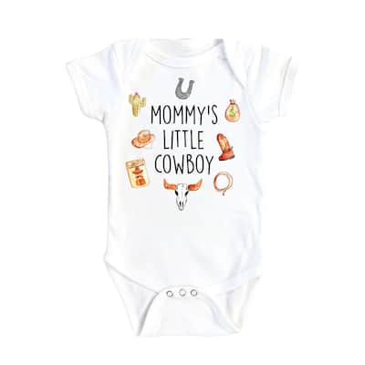 Cowgirl Mommy - Baby Boy Girl Clothes Infant Bodysuit Funny Cute Newborn