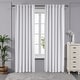 preview thumbnail 3 of 65, Deconovo Mix & Match Blackout and Bronze Print White Sheer 4 Piece Curtain Panel Set