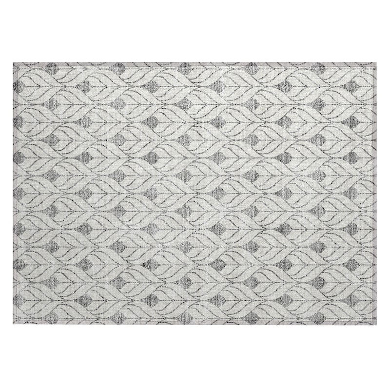 Machine Washable Indoor/ Outdoor Chantille Contempoary Geo Rug