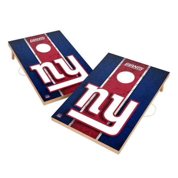 slide 2 of 5, Vintage New York Giants NFL Regulation 2x4 Cornhole Set Include Carry Case