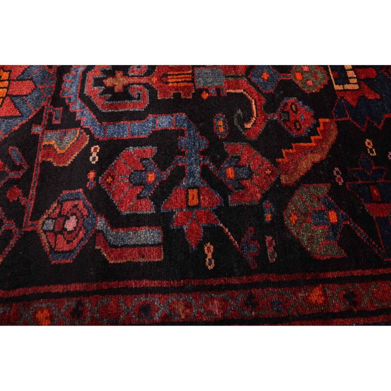 ECARPETGALLERY Hand-knotted Anadol Dark Navy Wool Rug - 3'8 x 10'10