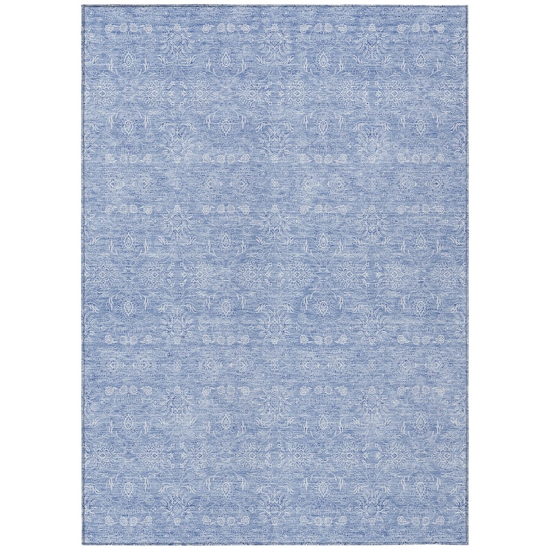Machine Washable Indoor/ Outdoor Chantille Traditional Floral Rug
