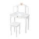 preview thumbnail 5 of 8, Kids Three-Sided Folding Mirror Dressing Table with Stool