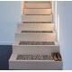 preview thumbnail 1 of 3, World Rug Gallery Modern Scroll Pattern Grey Nylon Stair Treads 8.6" x 26" (Set of 4)