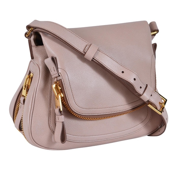 Shop Tom Ford Women&#39;s Blush Leather JENNIFER Crossbody Saddle Bag Purse - Pink - Free Shipping ...