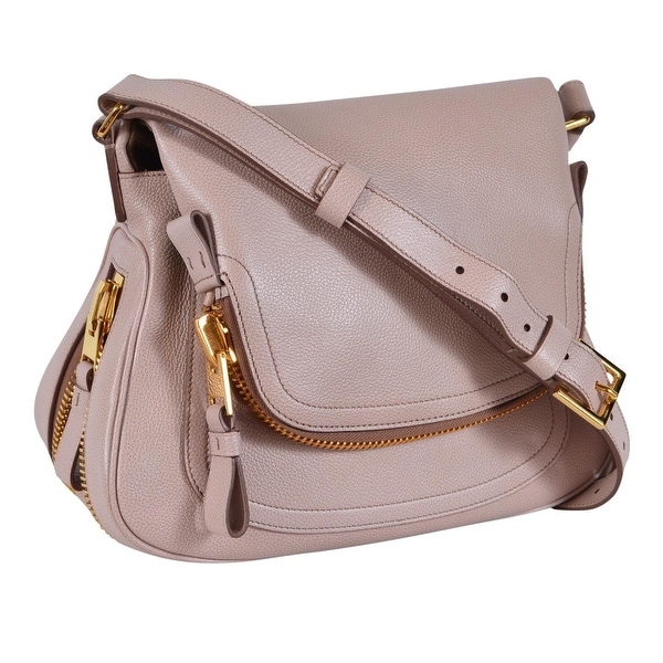Shop Tom Ford Women's Blush Leather JENNIFER Crossbody Saddle Bag Purse - Pink - Free Shipping ...