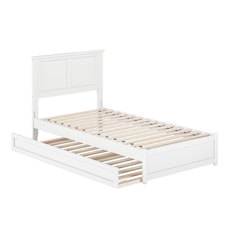 Felicity Platform Bed with Panel Footboard and Twin Trundle