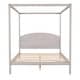 preview thumbnail 27 of 27, King /Queen Size Canopy Platform Bed with Headboard and Support Legs, Grey/Brown