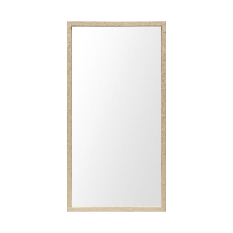 Bristol Tan 20x40 Faux Wood Frame Bathroom Vanity Mirror - 21.5L x 1.8W x 41.5H