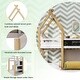 preview thumbnail 10 of 10, Twin over Twin House Bunk Bed with White Storage Staircase, Blackboards