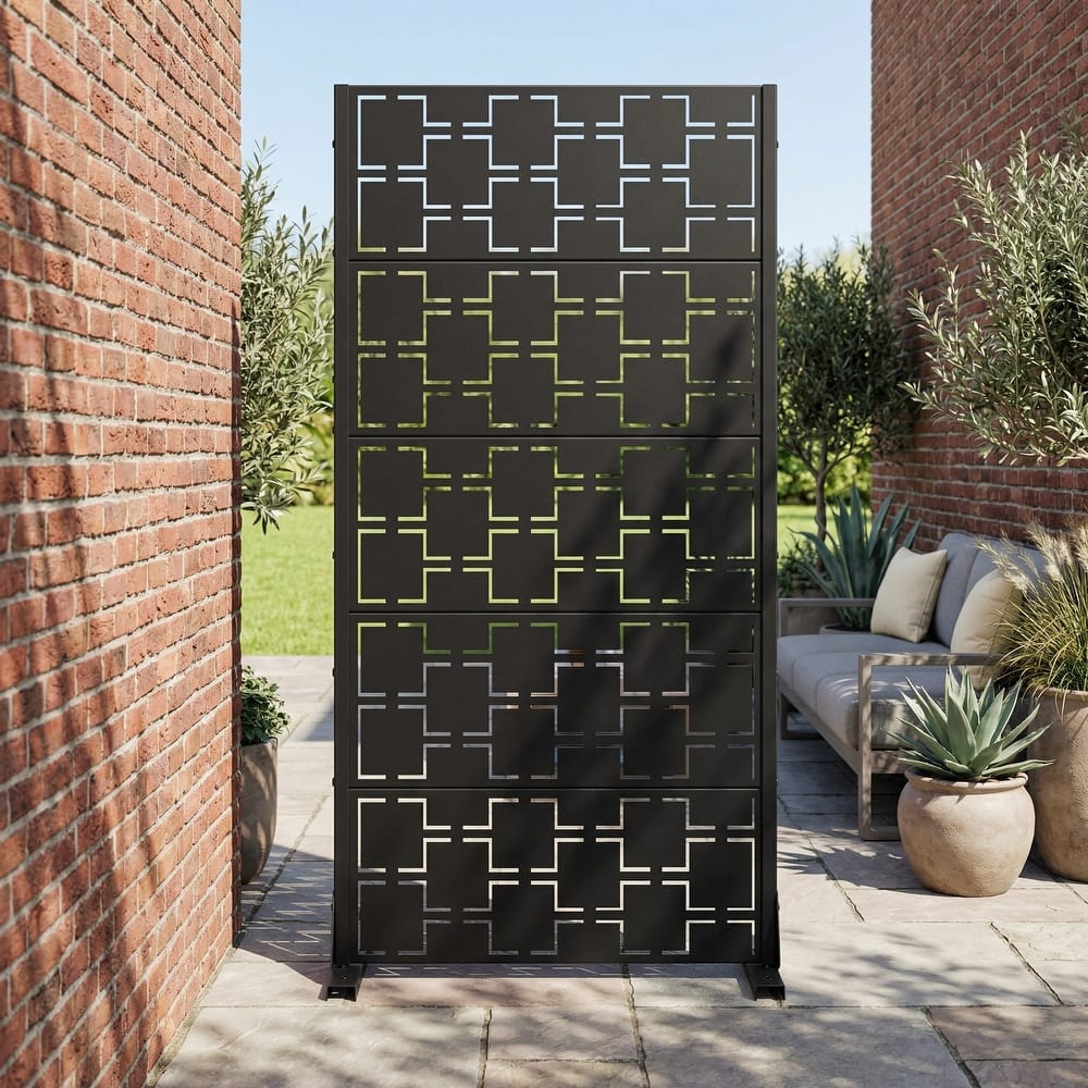 6 ft. H x 4 ft. Metal Privacy Screen Free Standing