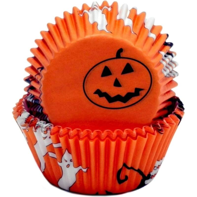 Chef Craft Halloween-Theme Paper Baking Cups, 50 Count Cupcake Liners - Halloween