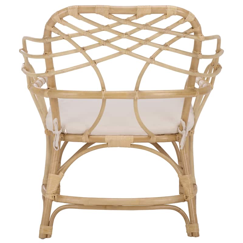 SAFAVIEH Home Junie Rattan Dining Chair - 26"W x 24"D x 37"H