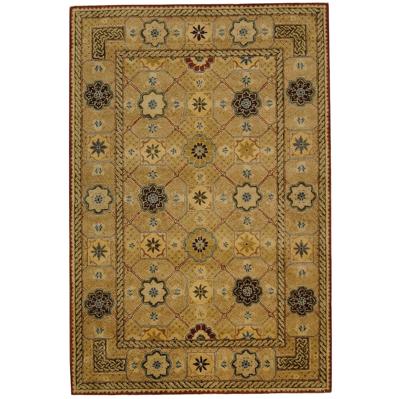 SAFAVIEH Handmade Bergama Meric Oriental Hand-spun Wool Rug