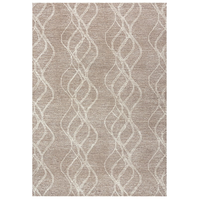 Alora Decor Wondrous Grey Hand-tufted Wool Rug - 8'6" x 11'6" - Brown