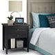 preview thumbnail 13 of 54, WYNDENHALL Norfolk 24 inch Wide Transitional Bedside Nightstand Table - 24 Inches wide Dark Brown