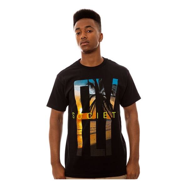 Shop Fly Society Mens The West Coast Paradise Graphic T Shirt