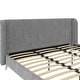 preview thumbnail 2 of 10, The Novogratz Holly Upholstered Wingback Platform Bed