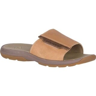 sperry white cap slide sandal