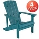 preview thumbnail 109 of 126, All-weather Poly Resin Wood Outdoor Adirondack Chair (Set of 4)